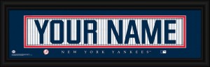 Yankees Personalized Jersey Print